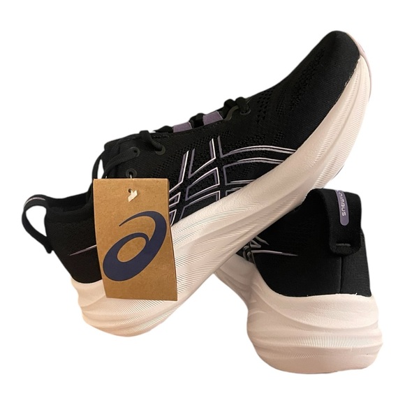 COPY - Asics Gel Nimbus 26 Women’s 10 Black Purple Running Shoes - Picture 4 of 5